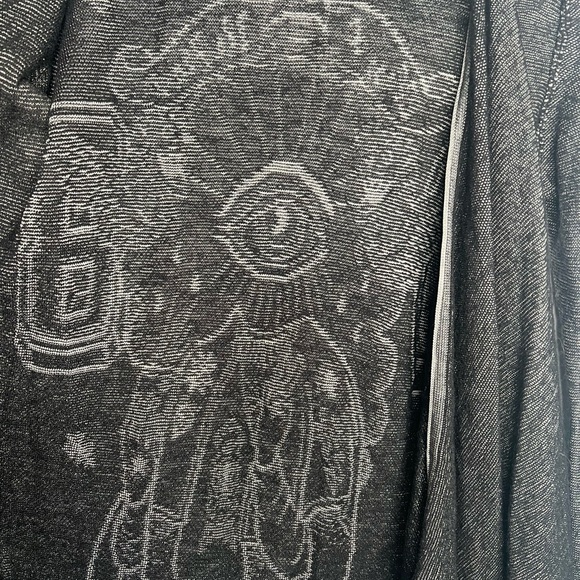 Diesel Evil Eye Open Knit Wool Blend Cardigan Sweater Women’s Size Small - Picture 2 of 8